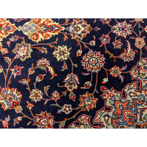 215 x 131 cm Persian Sarough Traditional Black Rug - Rugoutlet
