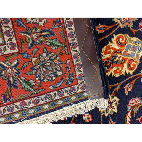 215 x 131 cm Persian Sarough Traditional Black Rug - Rugmaster