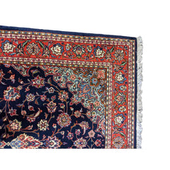 215 x 131 cm Persian Sarough Traditional Black Rug - Rugmaster