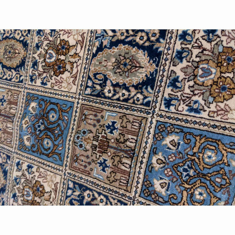 215 x 135 cm Perian Qum Silk Traditional Grey Rug - Rugmaster