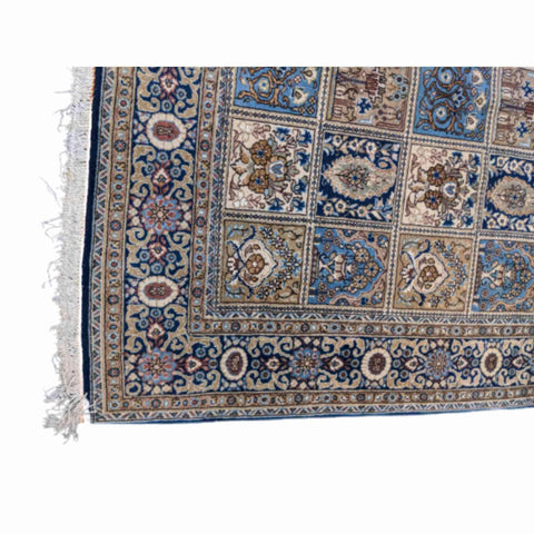 215 x 135 cm Perian Qum Silk Traditional Grey Rug - Rugmaster