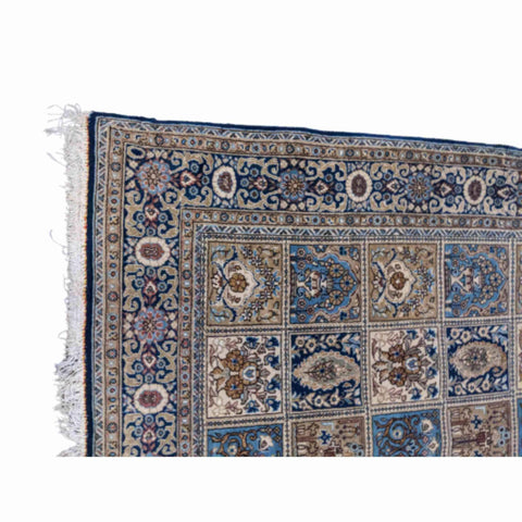 215 x 135 cm Perian Qum Silk Traditional Grey Rug - Rugmaster