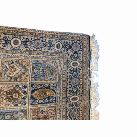 215 x 135 cm Perian Qum Silk Traditional Grey Rug - Rugmaster