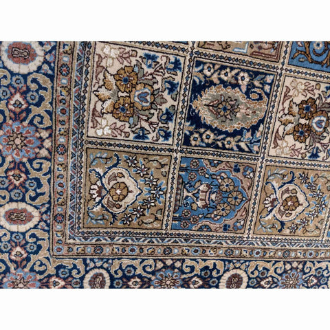 215 x 135 cm Perian Qum Silk Traditional Grey Rug - Rugmaster