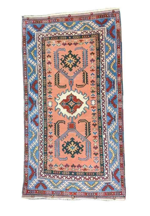 215 x 147 cm Turkish Karz Traditional Orange Rug - Rugoutlet