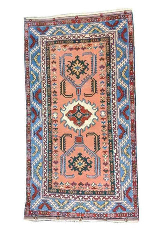 215 x 147 cm Turkish Karz Traditional Orange Rug - Rugoutlet