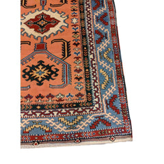 215 x 147 cm Turkish Karz Traditional Orange Rug - Rugmaster