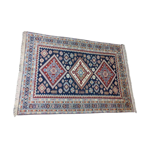 215 x 150 cm Shirvan Tribal Black Rug - Rugoutlet