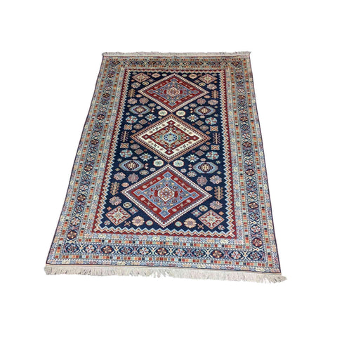 215 x 150 cm Shirvan Tribal Black Rug - Rugmaster