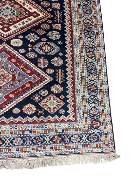 215 x 150 cm Shirvan Tribal Black Rug - Rugmaster
