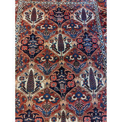 215 x 160 cm Bakhtiar Traditional Orange Rug - Rugoutlet