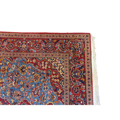 216 x 136 cm Persian Kashan Traditional Red Rug - Rugmaster