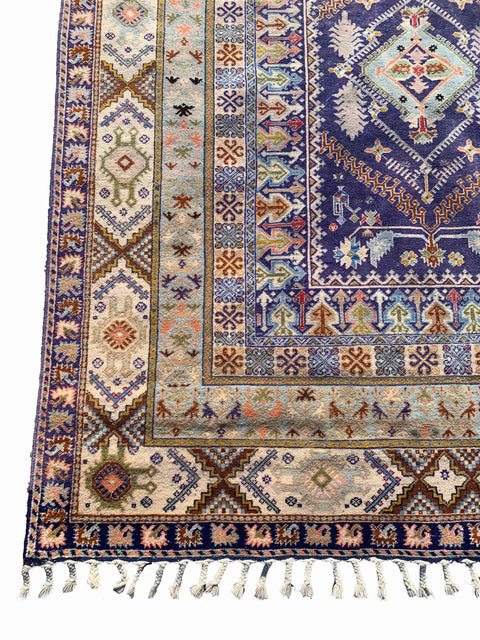 216 x 169 cm Kazak Blue Rug - Rugoutlet