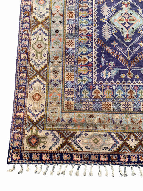 216 x 169 cm Kazak Blue Rug - Rugoutlet