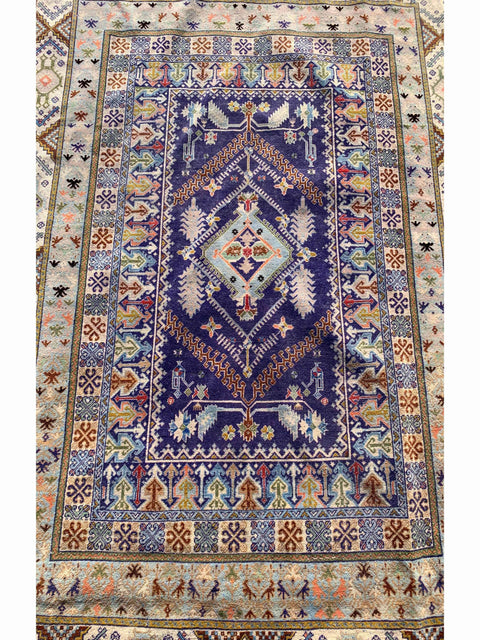 216 x 169 cm Kazak Blue Rug - Rugoutlet