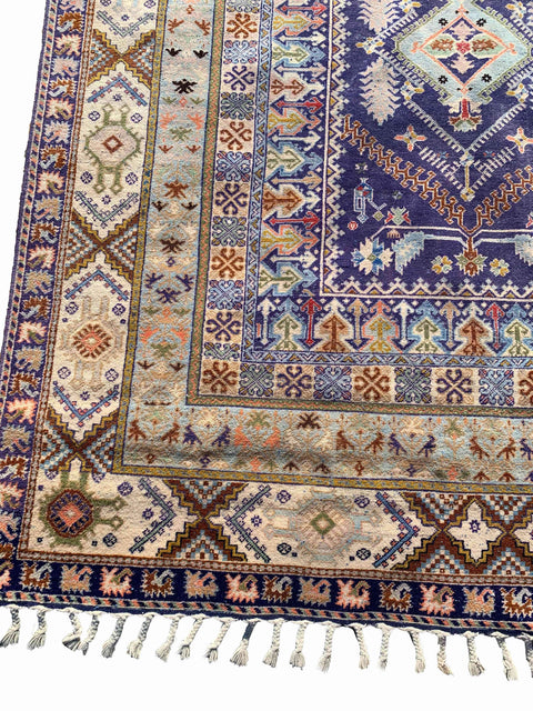 216 x 169 cm Kazak Blue Rug - Rugoutlet