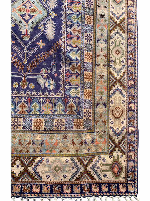 216 x 169 cm Kazak Blue Rug - Rugoutlet