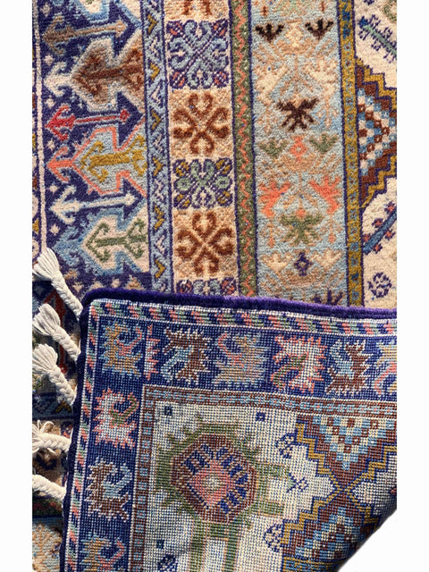 216 x 169 cm Kazak Blue Rug - Rugoutlet