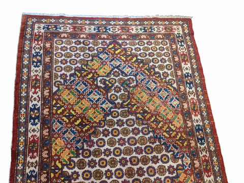 217 x 126 cm Nomadic Tribal Tribal Brown Rug - Rugoutlet