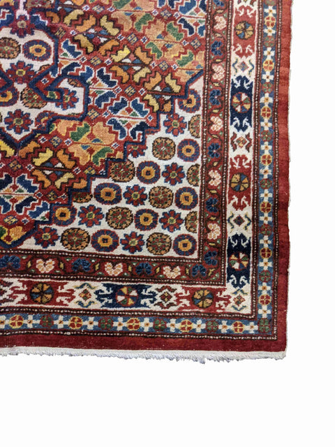 217 x 126 cm Nomadic Tribal Tribal Brown Rug - Rugoutlet