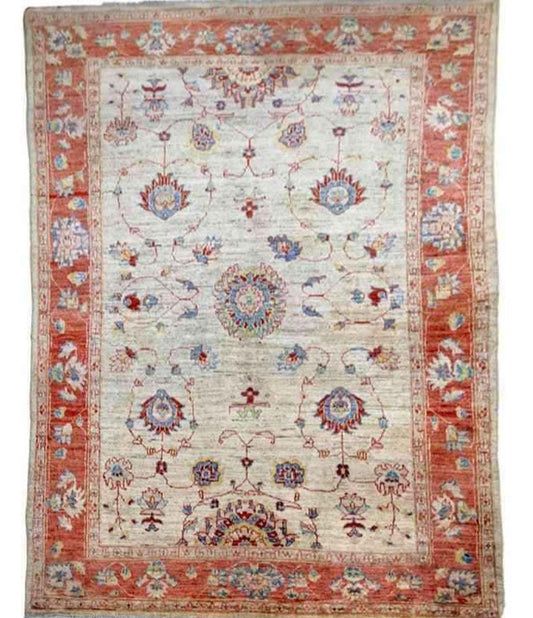 217 x 150 cm Ziegler Antique Beige Rug - Rugmaster