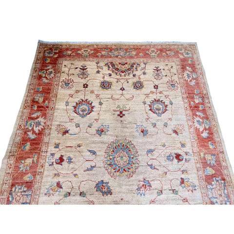217 x 150 cm Ziegler Antique Beige Rug - Rugmaster