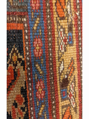 218 x 108 cm Old Persian Malayer Traditional Brown Rug - Rugoutlet