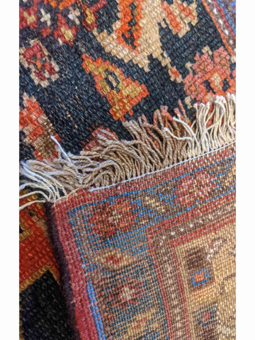 218 x 108 cm Old Persian Malayer Traditional Brown Rug - Rugoutlet