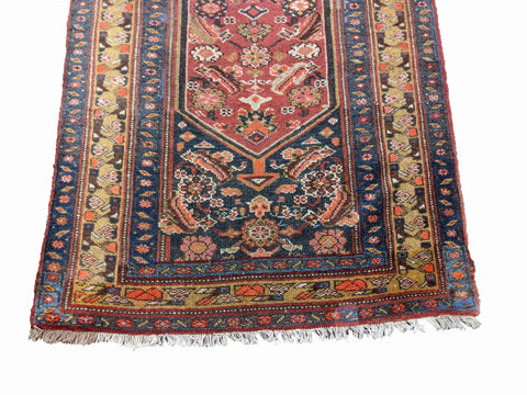 218 x 108 cm Old Persian Malayer Traditional Brown Rug - Rugoutlet