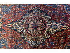 220 x 125 cm Old Persian Isfahan najafabad Traditional Brown Rug - Rugoutlet