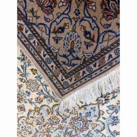 220 x 144 cm Traditional Handmade Traditional Beige Rug - Rugmaster
