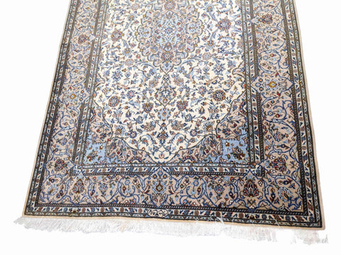 220 x 144 cm Traditional Handmade Traditional Beige Rug - Rugoutlet
