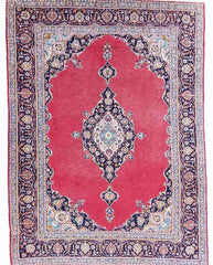 330x220cm Old Persian Kashan Red Rug - Rugoutlet