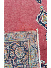 221 x 331 cm Antique Kashan Antique Red Rug - Rugmaster