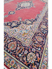 330x220cm Old Persian Kashan Red Rug - Rugoutlet