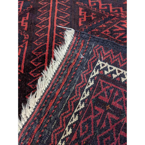 225 x 140 cm Persian Baluch Tribal Red Rug - Rugmaster