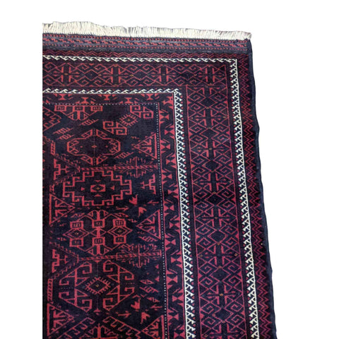 225 x 140 cm Persian Baluch Tribal Red Rug - Rugmaster