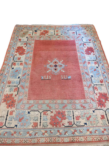 226 x 180 cm Karz Traditional Pink Rug - Rugoutlet