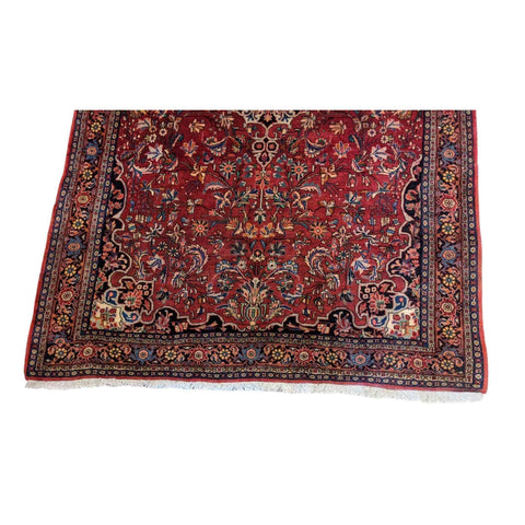 228 x 150 cm Bijar OLD Traditional Red Rug - Rugmaster