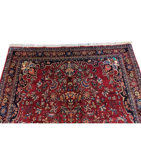 228 x 150 cm Bijar OLD Traditional Red Rug - Rugmaster