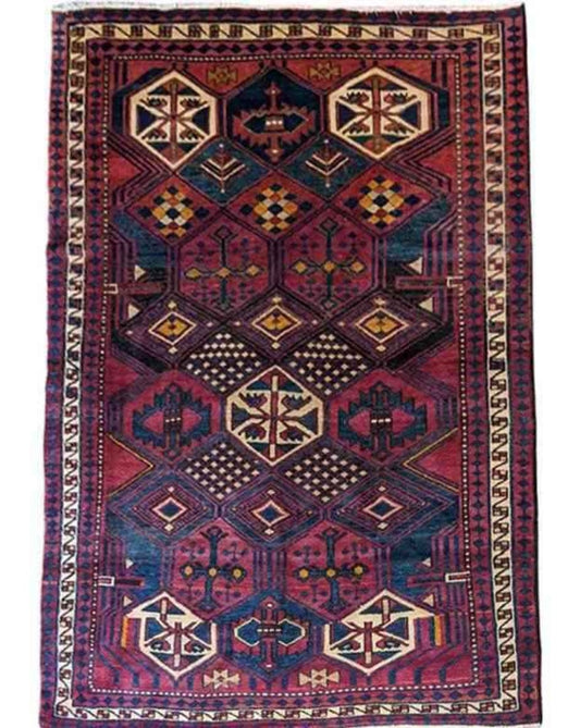 228 x 180 cm Lori Tribal Red Rug - Rugoutlet