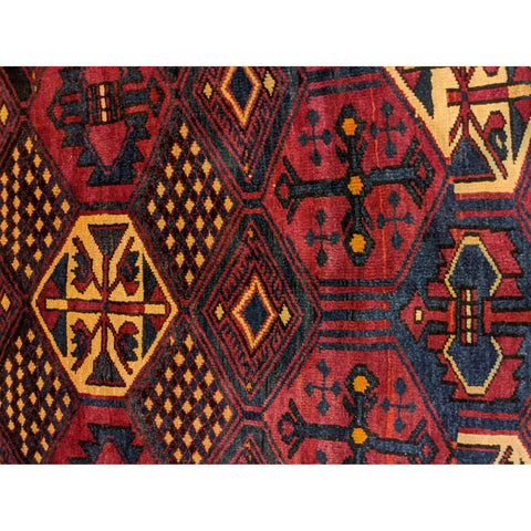 228 x 180 cm Lori Tribal Red Rug - Rugoutlet