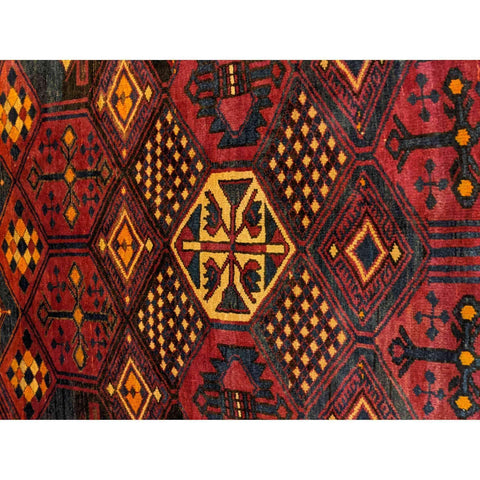 228 x 180 cm Lori Tribal Red Rug - Rugoutlet