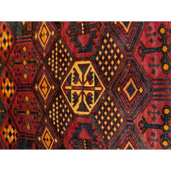 228 x 180 cm Lori Tribal Red Rug - Rugmaster