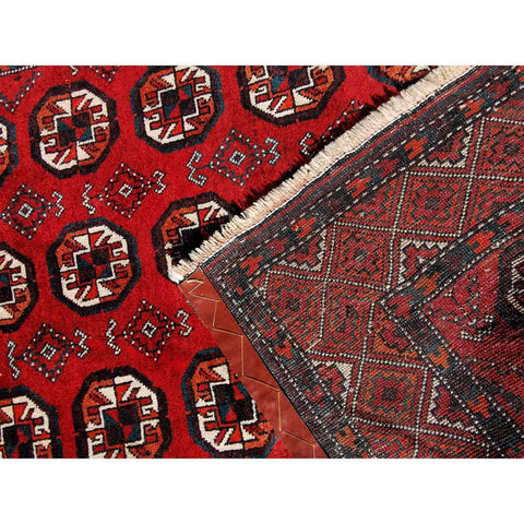 230 x 110 cm Persian Baluch Traditional Red Rug - Rugoutlet