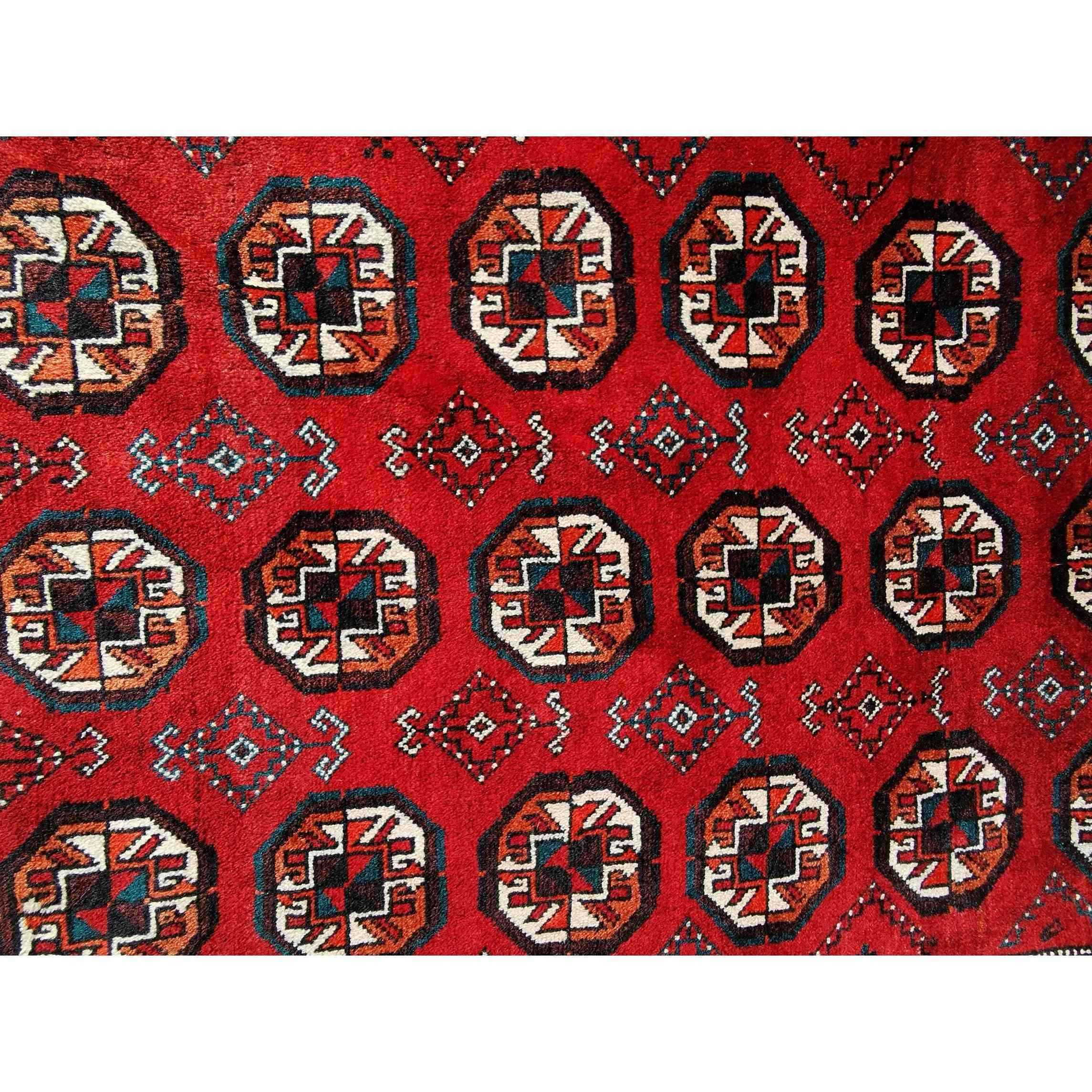 230 x 110 cm Persian Baluch Traditional Red Rug - Rugmaster