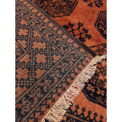 230 x 160 cm Golden Afghan Tribal Orange Rug - Rugmaster