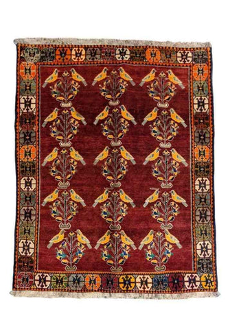 230 x 168 cm Qashqai Tribal Red Rug - Rugoutlet
