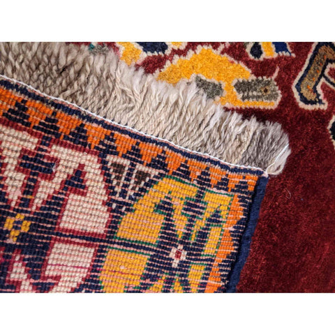 230 x 168 cm Qashqai Tribal Red Rug - Rugoutlet