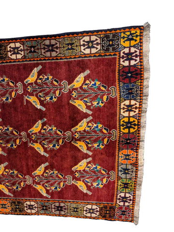 230 x 168 cm Qashqai Tribal Red Rug - Rugoutlet